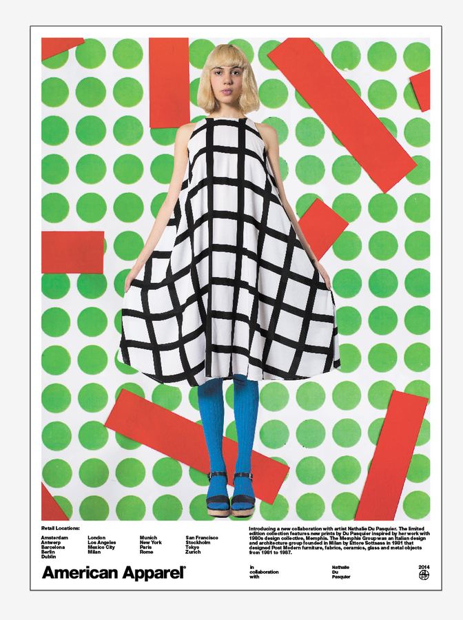 Nathalie Du Pasquier for American Apparel, poster