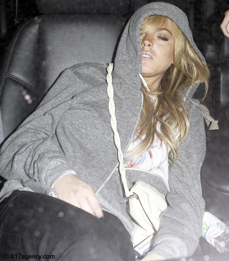 Lindsay Lohan in the Flex Fleece hoodie
