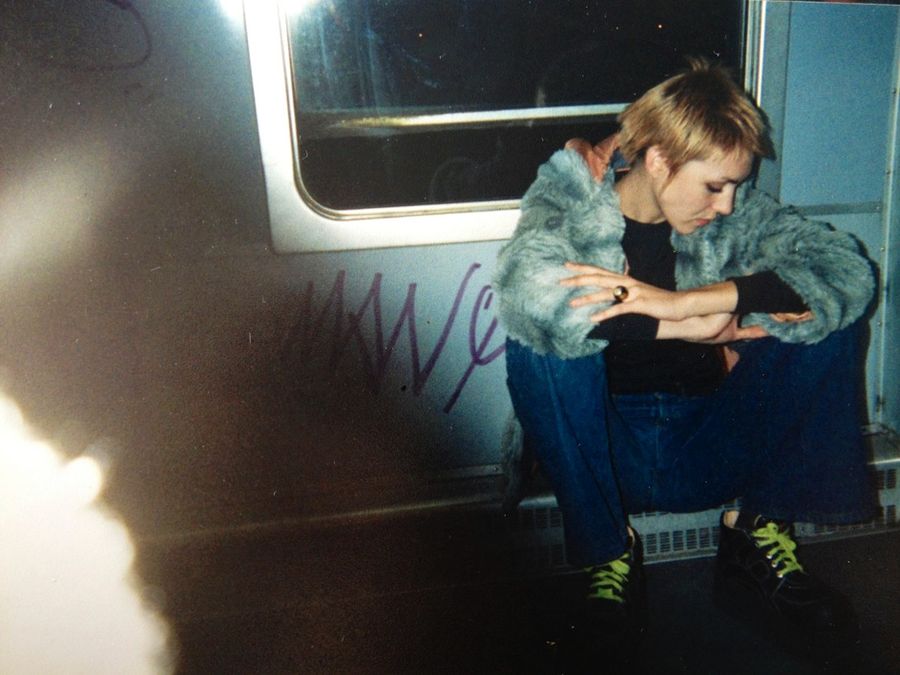 On a train