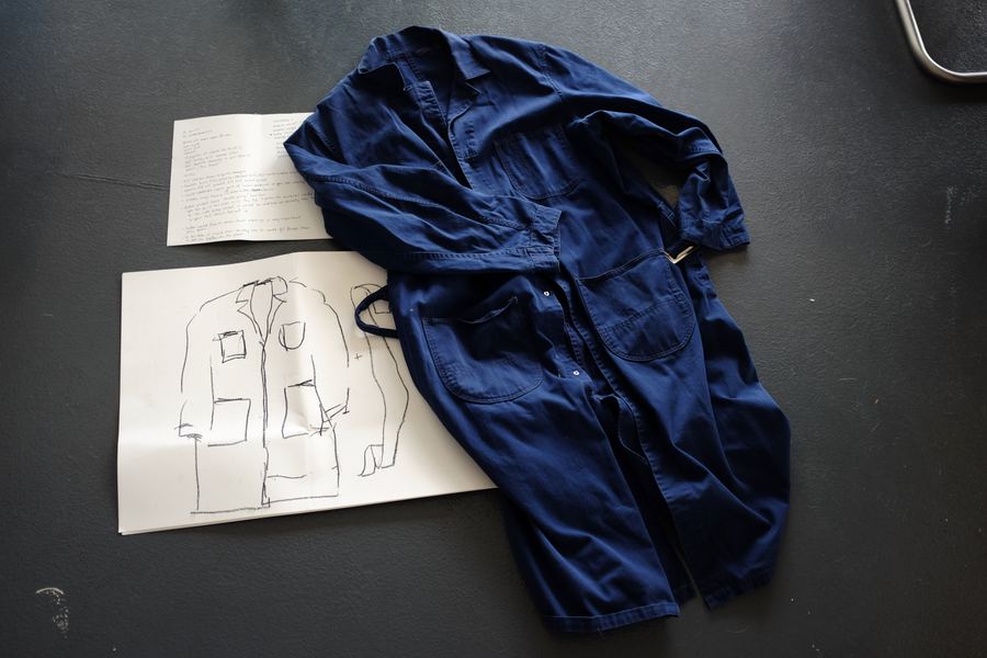 Jumpsuit and its sketch