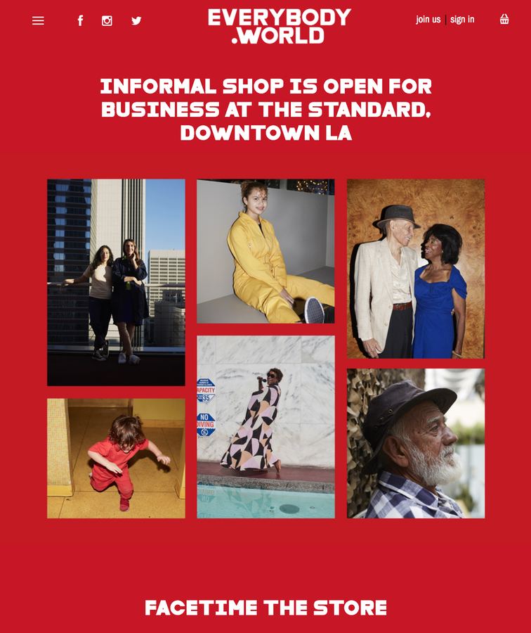 Informal shop at The Standard, downtown LA